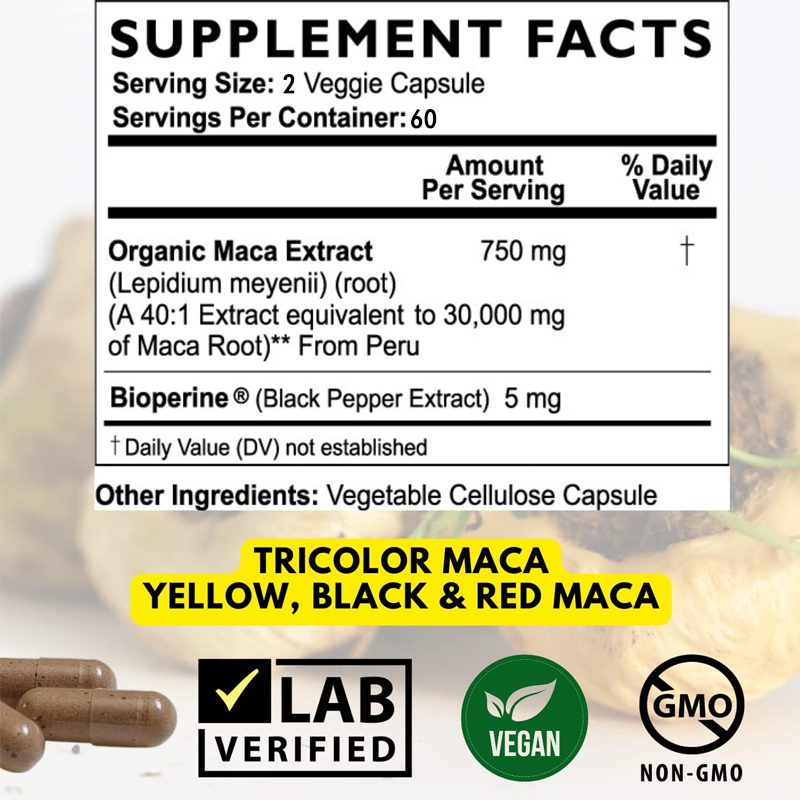 Maximum Strength Black Maca Ro - Herbal Queen review and price