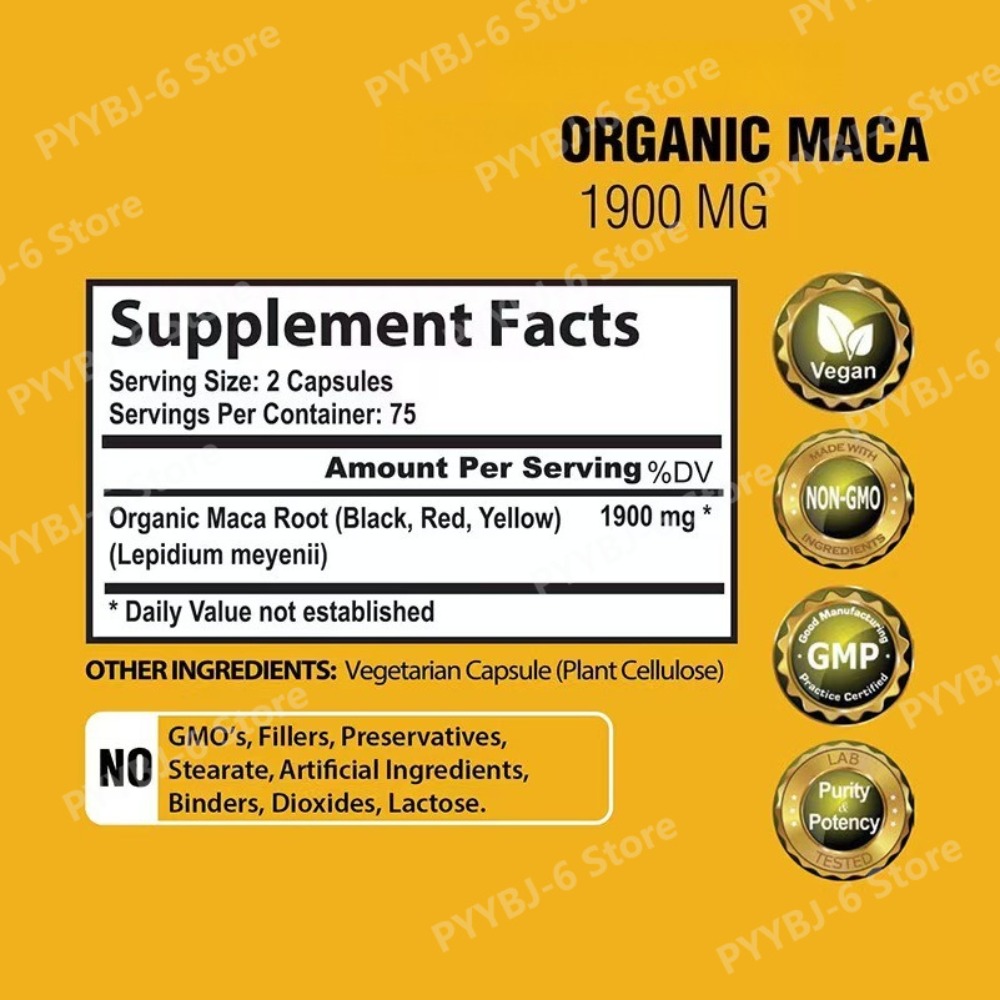 Organic Maca Root Capsules 190 - Herbal Queen review and price