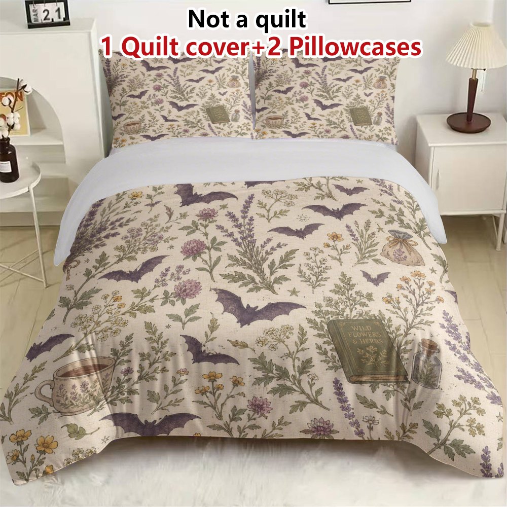 Bat and Herbal Plant Print Qui - Herbal Queen review and price