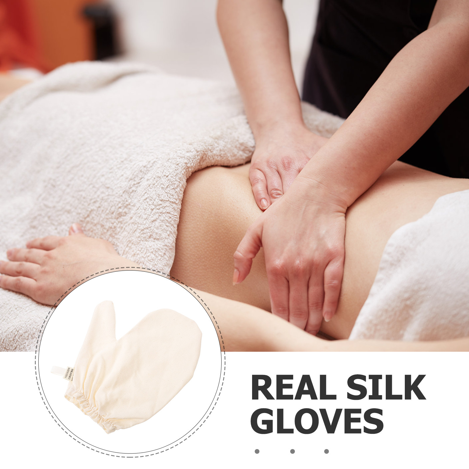 Raw Silk Massage Glove Elastic - Ayurvedic & Herbal Wellness Kits review and price