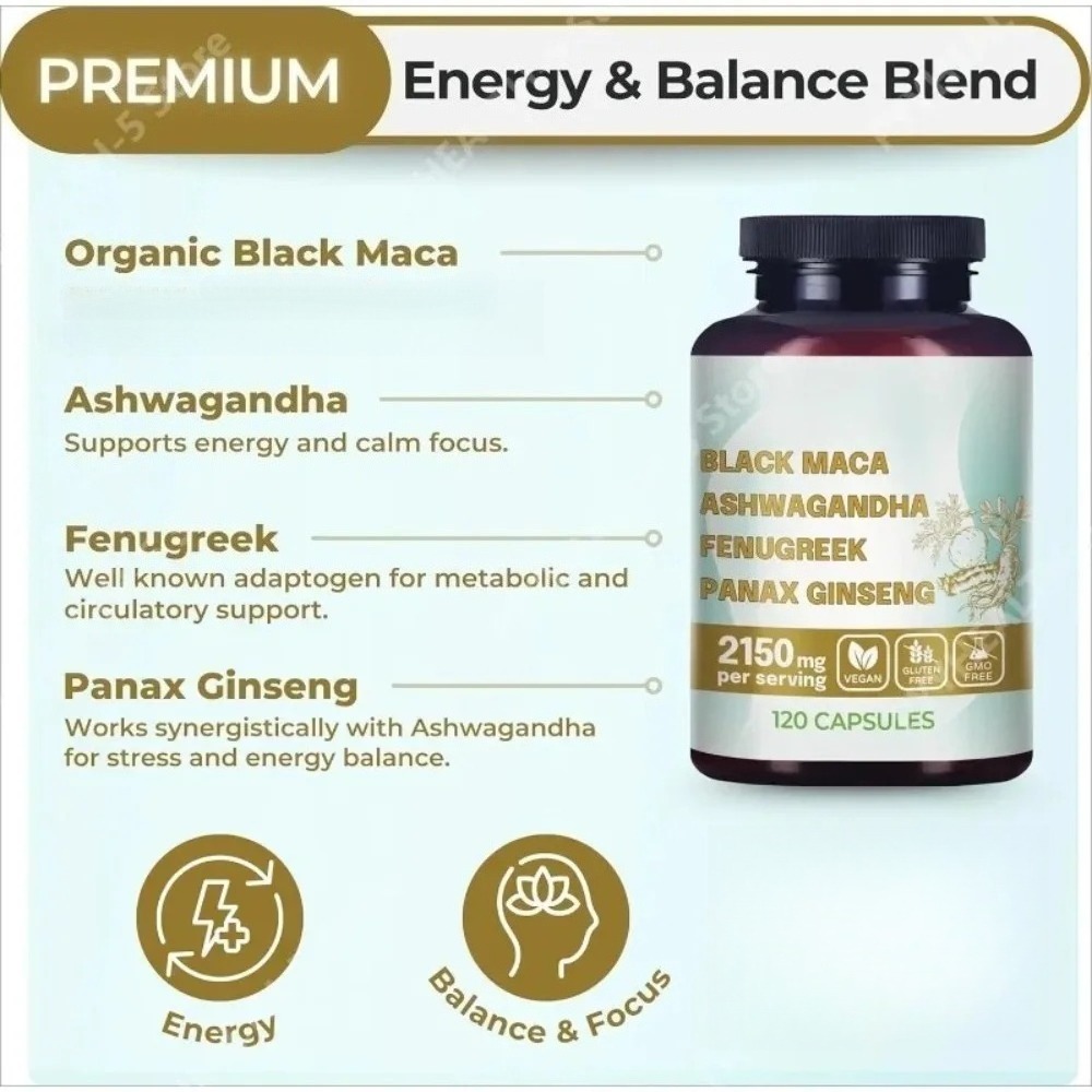 4-in-1 Organic Black Maca Root - Herbal Queen review and price