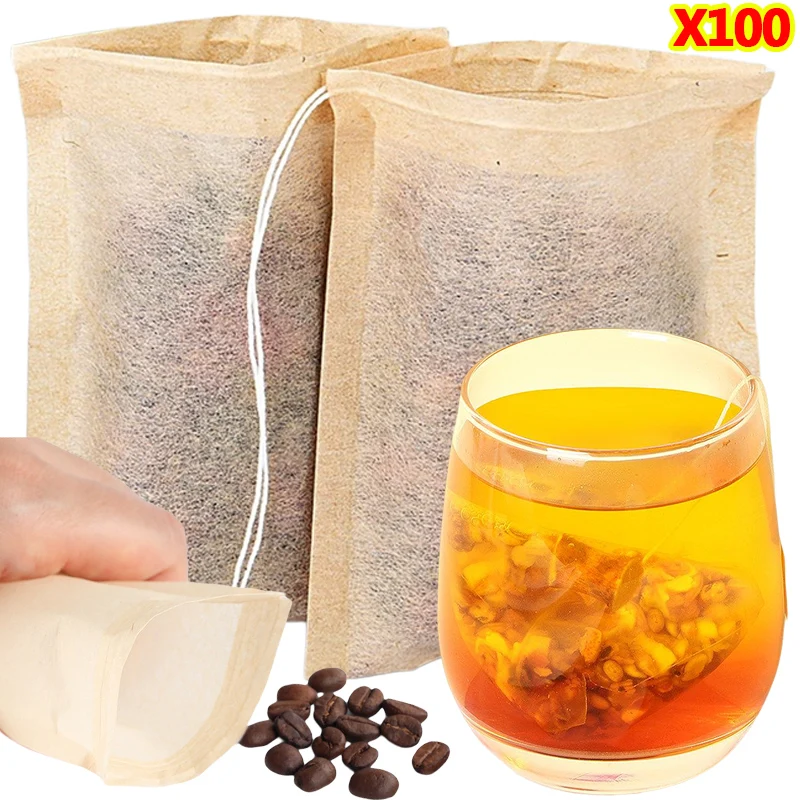 100Pcs Teabags with Drawstring - Herbal Wellness Products review and price