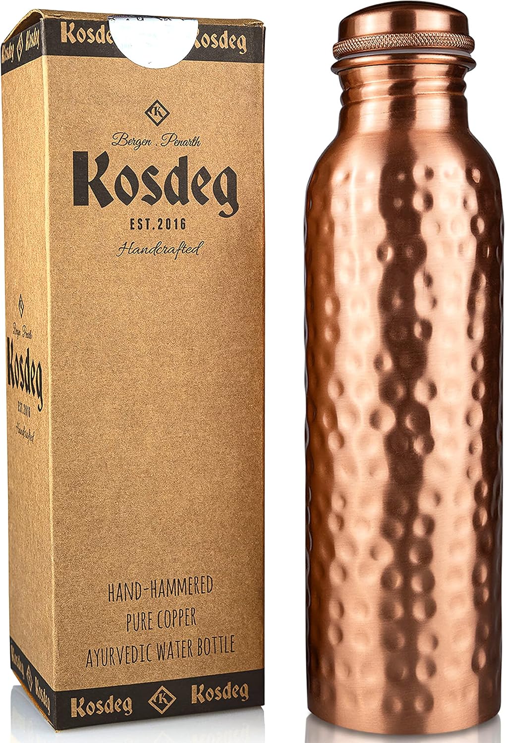 Kosdeg Copper Water Bottle - 3 - Ayurvedic & Herbal Wellness Kits review and price