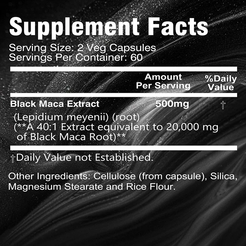 Powerful Black Maca Supplement - Herbal Queen review and price