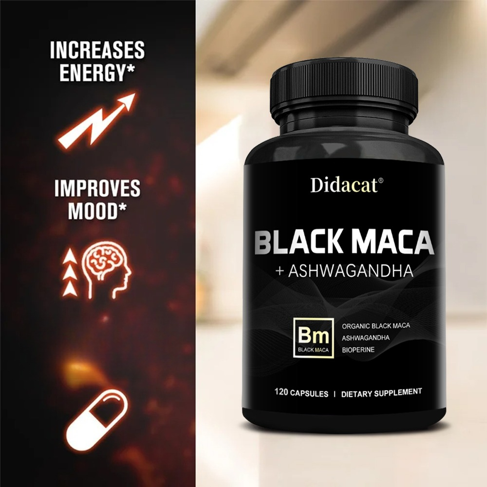 Organic Black Maca + Ashwagand - Herbal Queen review and price