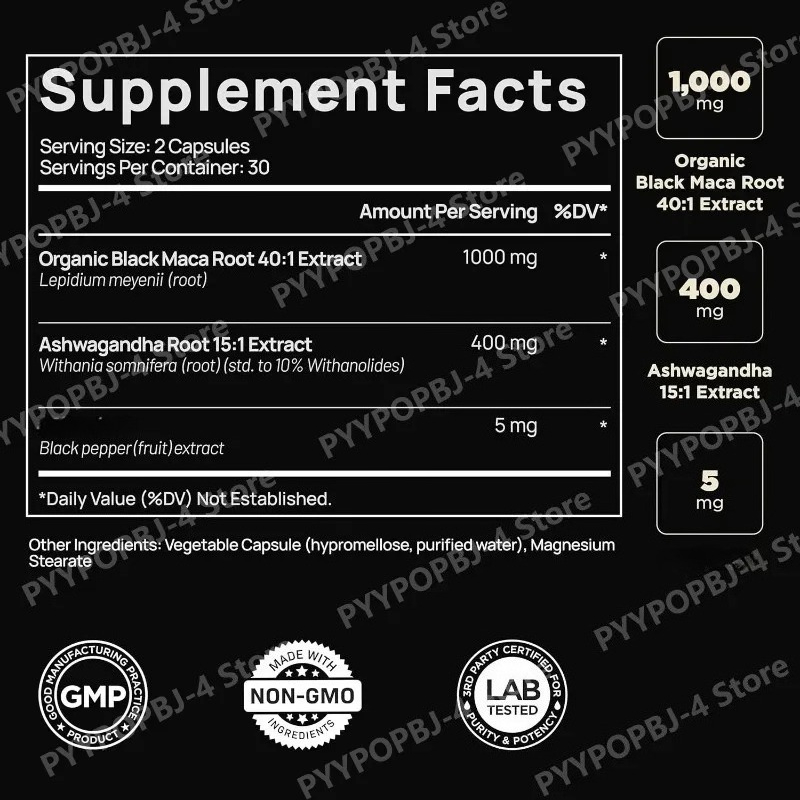 Black Maca Root Extract with A - Herbal Queen review and price