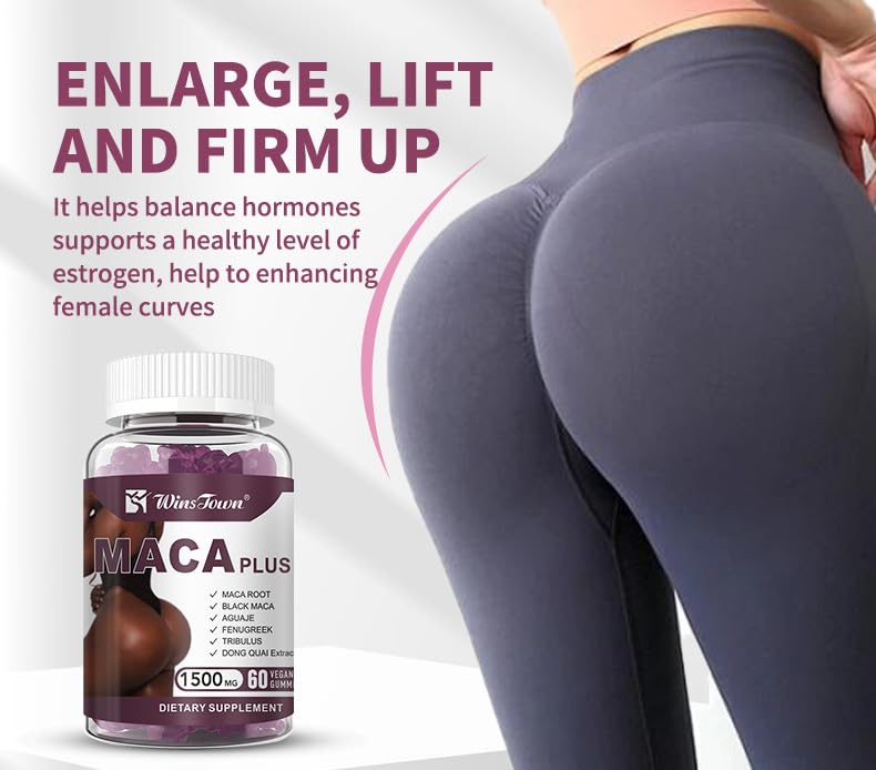 Maca Plus Gummies, Hip Butt Gu - Herbal Queen review and price