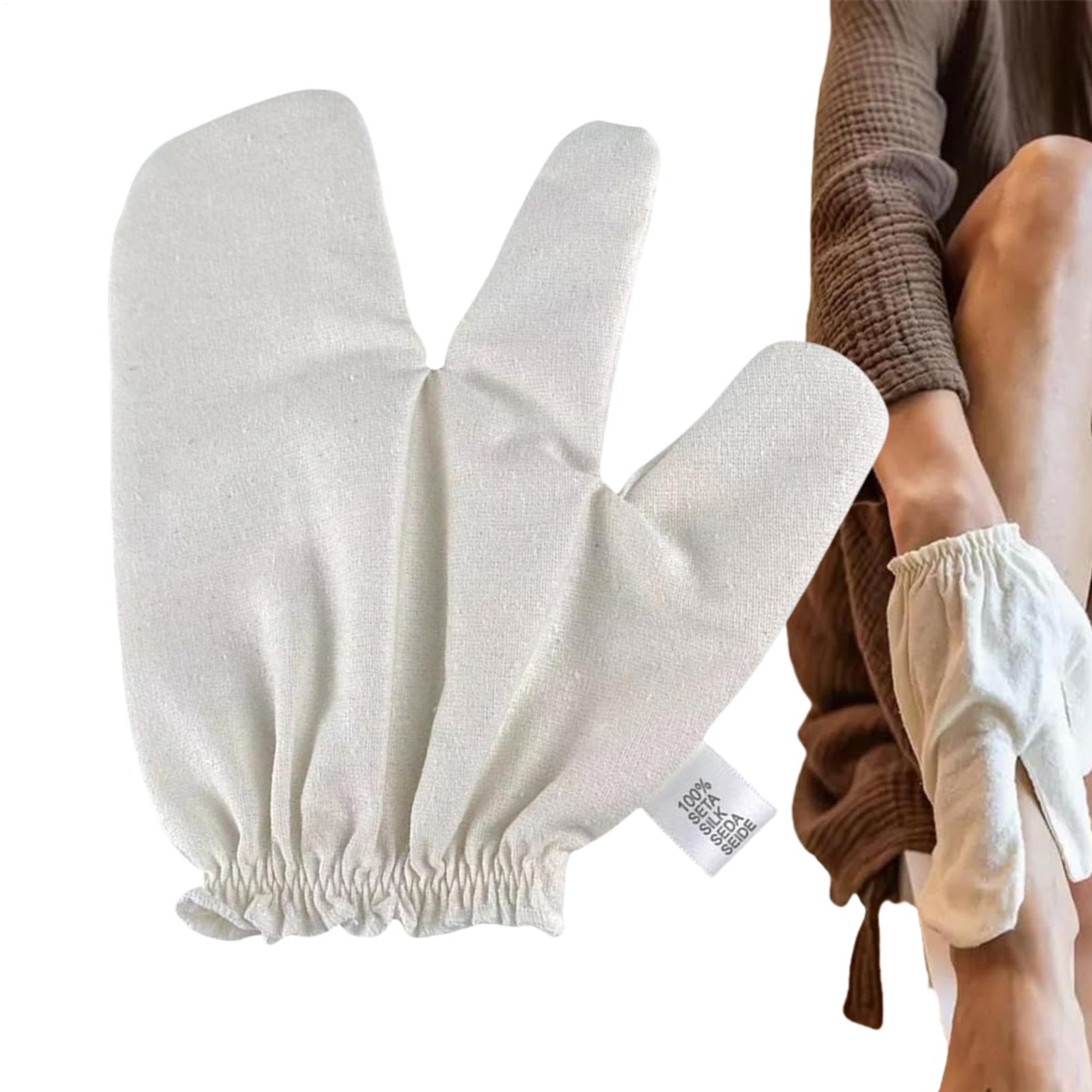 Raw Silk Garshana Gloves Ayurv - Ayurvedic & Herbal Wellness Kits review and price