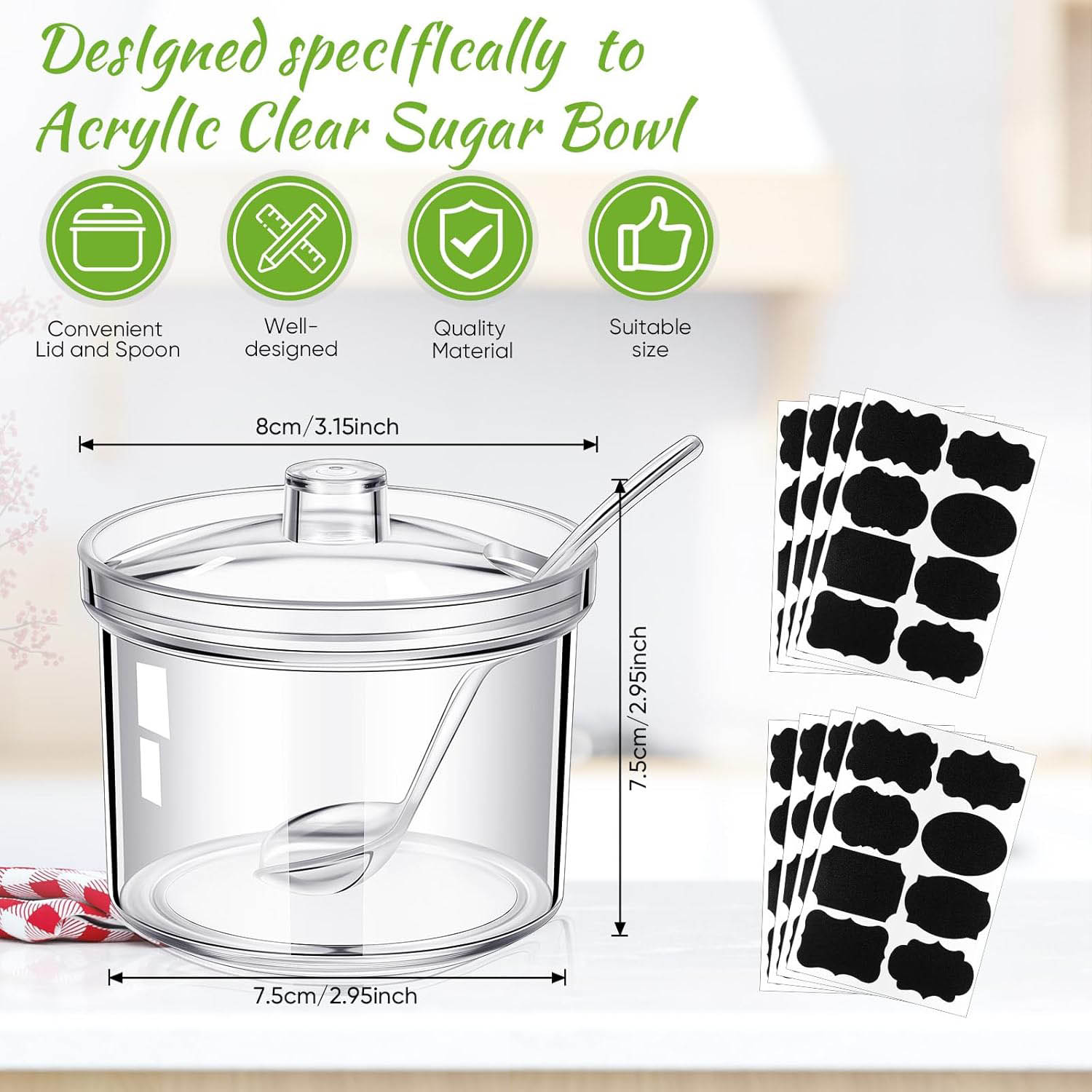Acrylic Sugar Containers/Clear - Herbal Wellness Products review and price